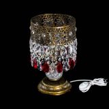 Настольная лампа Восток с пластинками под бронзу Красная в Кирове