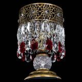 Настольная лампа Восток с пластинками под бронзу Красная в Кирове