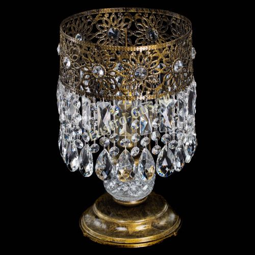 Настольная лампа Восток с пластинками под бронзу в Кирове Гусь Хрустальный