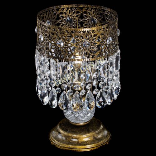 Настольная лампа Восток с пластинками под бронзу в Кирове Гусь Хрустальный