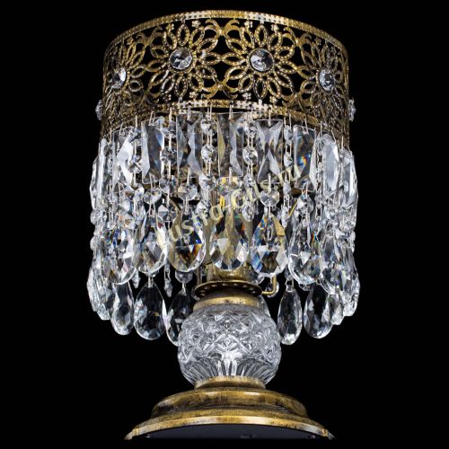 Настольная лампа Восток с пластинками под бронзу в Кирове Гусь Хрустальный