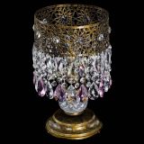 Настольная лампа Восток с пластинками под бронзу Розовая в Кирове