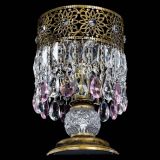 Настольная лампа Восток с пластинками под бронзу Розовая в Кирове