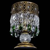 Настольная лампа Восток с пластинками под бронзу Зеленая в Кирове