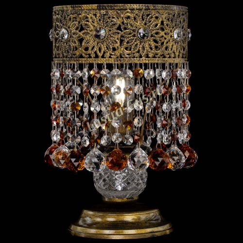 Настольная лампа Восток с шарами под бронзу Чайная в Кирове Гусь Хрустальный