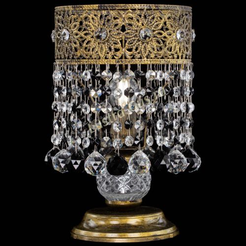 Настольная лампа Восток с шарами под бронзу Черная в Кирове Гусь Хрустальный