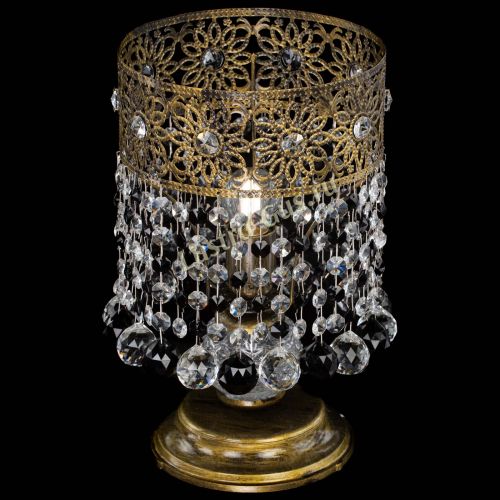 Настольная лампа Восток с шарами под бронзу Черная в Кирове Гусь Хрустальный