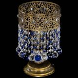 Настольная лампа Восток с шарами под бронзу Синяя в Кирове