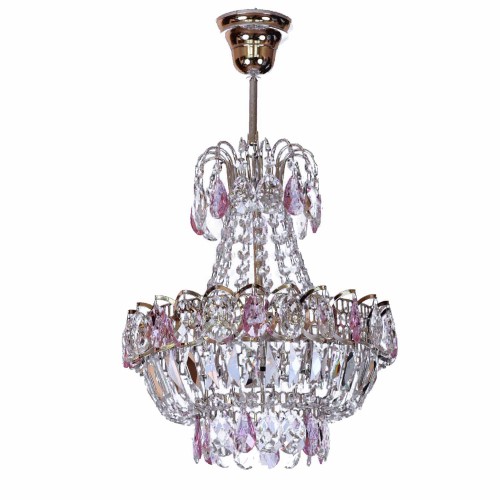 Люстра Натали малая цветная в Кирове Гусь Хрустальный