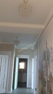 Люстра Хрустальные брызги с подвесом журавлик черный в Кирове отзыв и фото покупателя