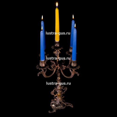 Подсвечник Изабелла ангел 5 свечей в Кирове Гусь Хрустальный