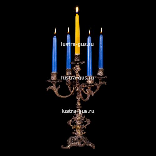 Подсвечник Изабелла ангел 5 свечей в Кирове Гусь Хрустальный