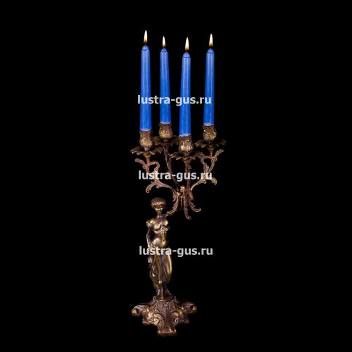 Подсвечник Изабелла богиня 2 - 4 свечи в Кирове Гусь Хрустальный