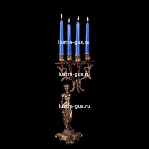 Подсвечник Изабелла богиня 2 - 4 свечи в Кирове Гусь Хрустальный