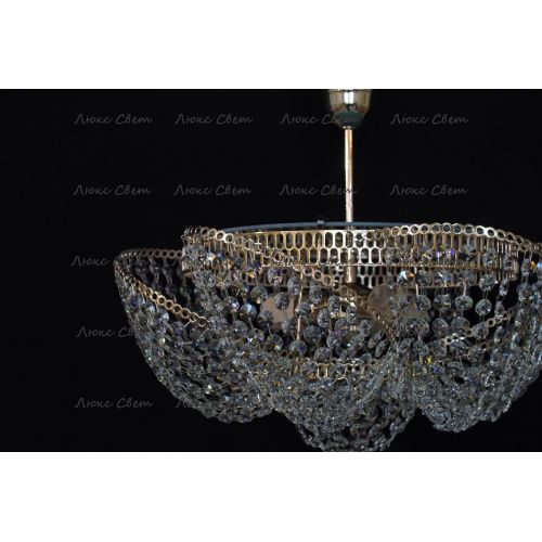 Люстра Космос 3 лампы с подвесом в Кирове Гусь Хрустальный