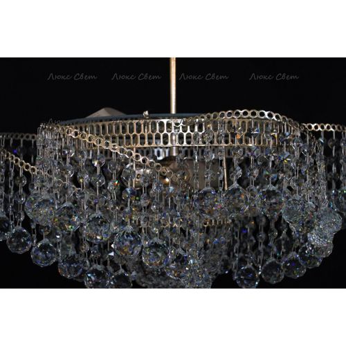 Люстра Космос 3 лампы с подвесом шар в Кирове Гусь Хрустальный