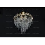 Люстра Капель Лепесток обтикон подвесная (собрана под конус) в Кирове