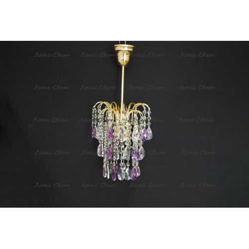 Люстра Зима журавлик фиолетовая в Кирове Гусь Хрустальный