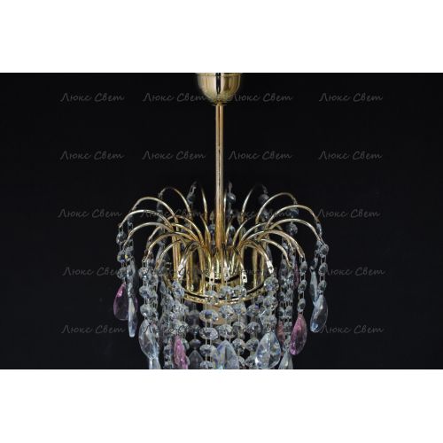 Люстра Зима журавлик розовая в Кирове Гусь Хрустальный