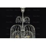 Люстра Хрустальные брызги с подвесом дубик в Кирове