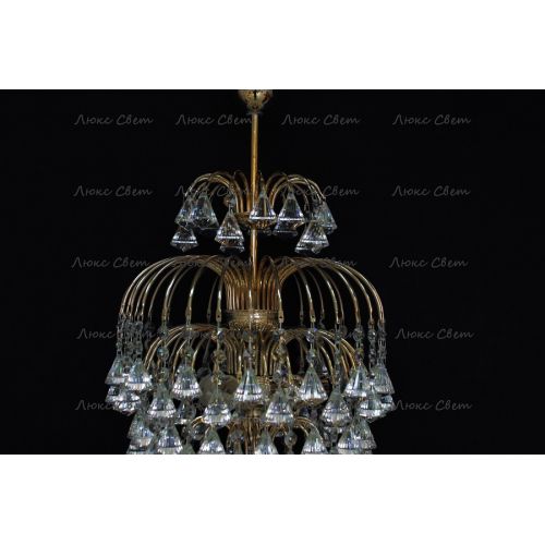Люстра Хрустальные брызги с подвесом конус 40 мм в Кирове Гусь Хрустальный