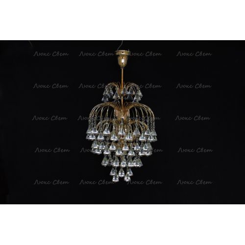 Люстра Хрустальные брызги с подвесом конус 40 мм в Кирове Гусь Хрустальный