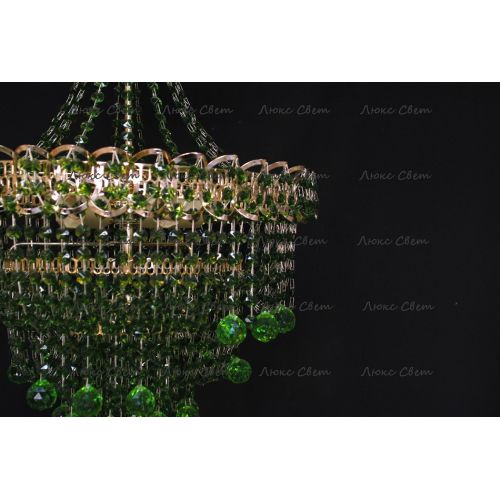 Люстра Натали Софья зеленая в Кирове Гусь Хрустальный