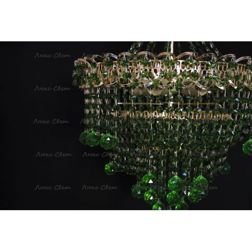 Люстра Натали Софья зеленая в Кирове Гусь Хрустальный