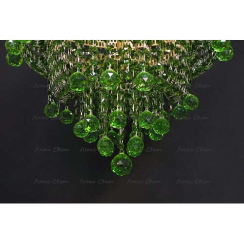 Люстра Натали Софья зеленая в Кирове Гусь Хрустальный