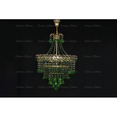 Люстра Натали Софья зеленая в Кирове Гусь Хрустальный