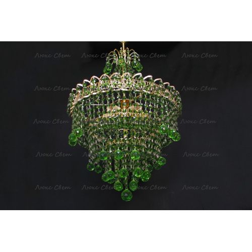 Люстра Натали Софья зеленая в Кирове Гусь Хрустальный