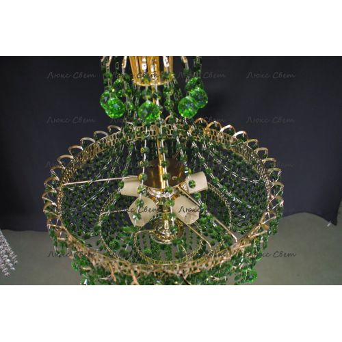 Люстра Натали Софья зеленая в Кирове Гусь Хрустальный