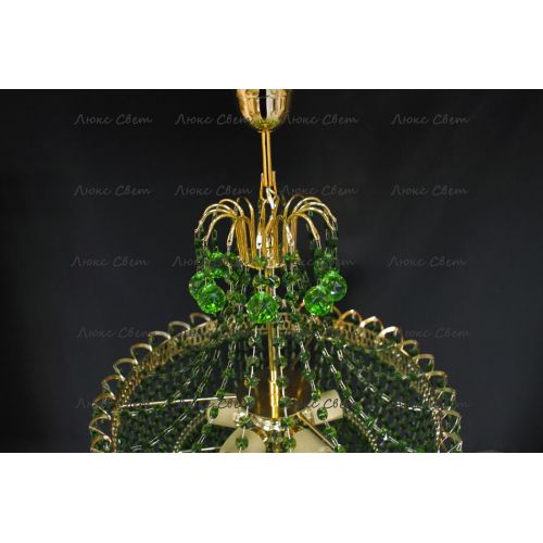 Люстра Натали Софья зеленая в Кирове Гусь Хрустальный