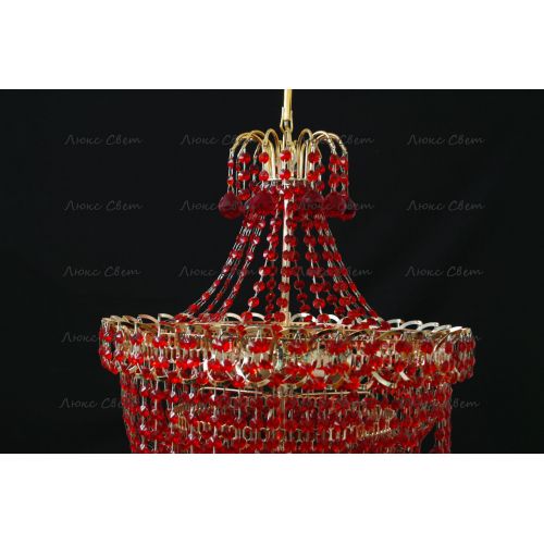 Люстра Натали Софья красная  в Кирове Гусь Хрустальный
