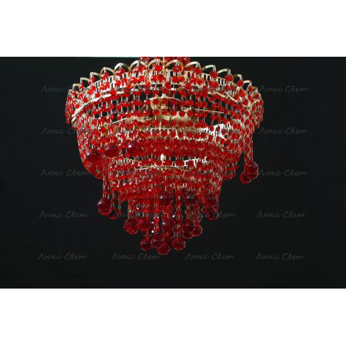 Люстра Натали Софья красная  в Кирове Гусь Хрустальный
