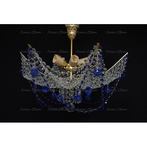 Люстра Марина № 2 цветная  в Кирове Гусь Хрустальный