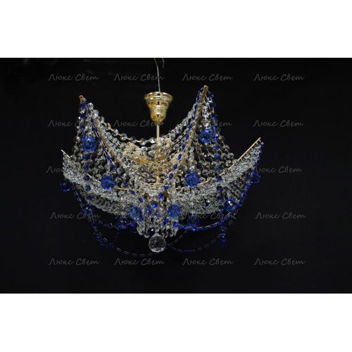 Люстра Марина № 2 цветная  в Кирове Гусь Хрустальный