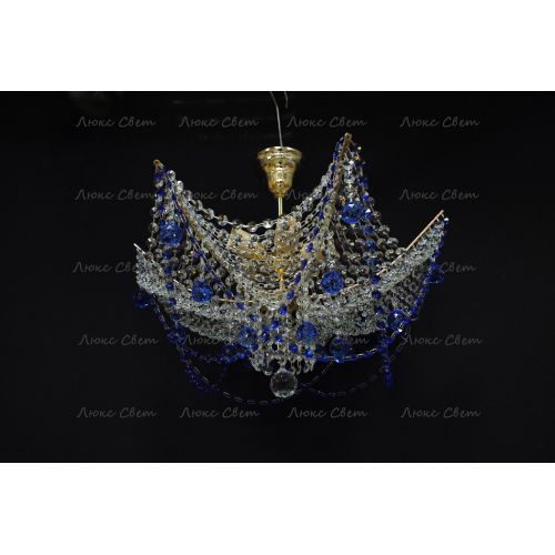 Люстра Марина № 2 цветная  в Кирове Гусь Хрустальный