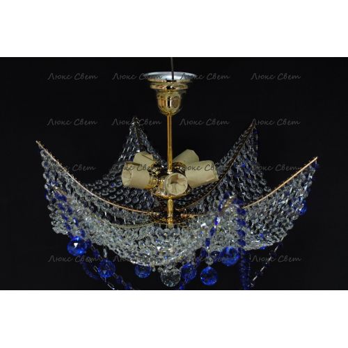 Люстра Марина № 2 цветная  в Кирове Гусь Хрустальный