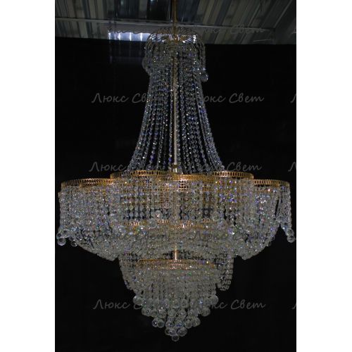 Люстра Лотос с подвесом диаметр 1000 мм высота1500 мм в Кирове Гусь Хрустальный