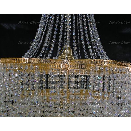 Люстра Лотос с подвесом диаметр 1000 мм высота1500 мм в Кирове Гусь Хрустальный