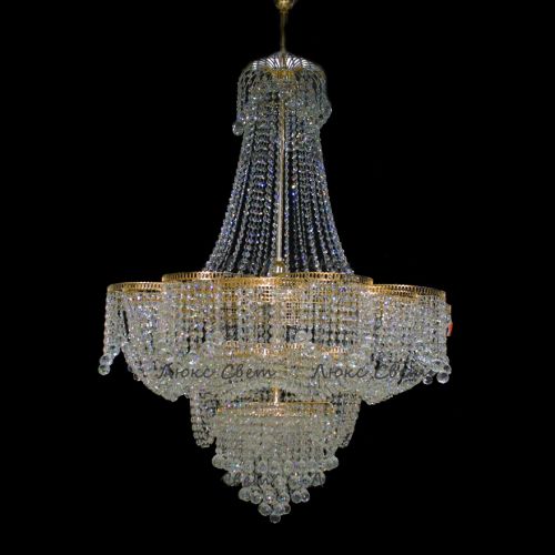 Люстра Лотос с подвесом диаметр 1000 мм высота1500 мм в Кирове Гусь Хрустальный