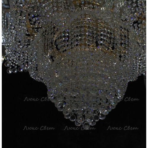 Люстра Лотос с подвесом диаметр 1000 мм высота1500 мм в Кирове Гусь Хрустальный