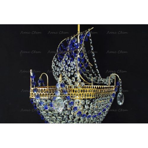 Люстра Корвет 1 ламповый синий в Кирове Гусь Хрустальный