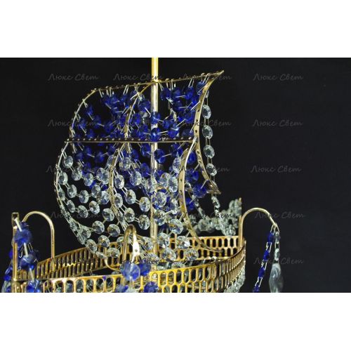 Люстра Корвет 1 ламповый синий в Кирове Гусь Хрустальный