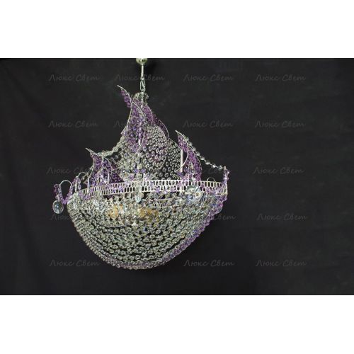 Люстра Корвет фиолетовый в Кирове Гусь Хрустальный