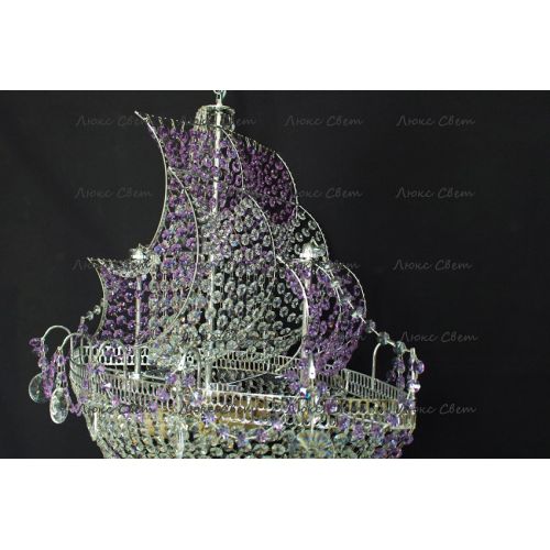 Люстра Корвет фиолетовый в Кирове Гусь Хрустальный