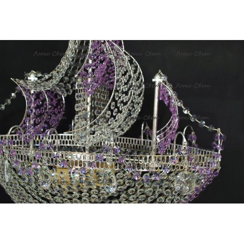 Люстра Корвет фиолетовый в Кирове Гусь Хрустальный