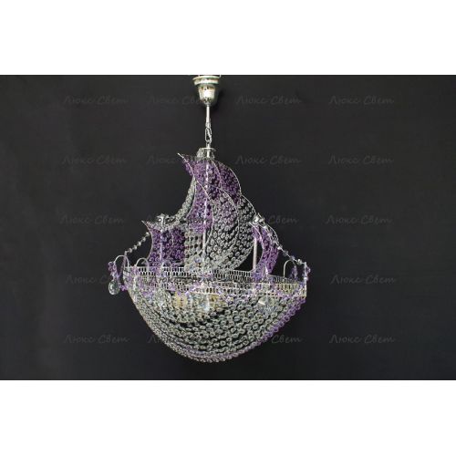 Люстра Корвет фиолетовый в Кирове Гусь Хрустальный
