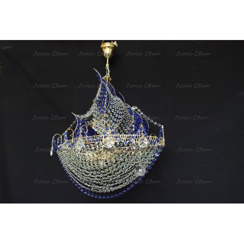 Люстра Корвет синий в Кирове Гусь Хрустальный